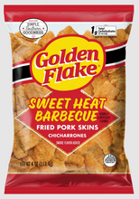 Load image into Gallery viewer, Golden Flake Crispy Pork Skins - Sweet Heat Barbecue (4oz/3 Bags)
