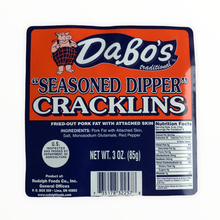 Load image into Gallery viewer, Dabo&#39;s -- Seasoned Dipper Cracklins  (3.0oz  4-Bags)
