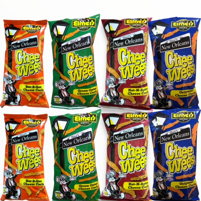 Elmer's New Orleans Chee Wees Variety Pack (2oz/8 Bags)