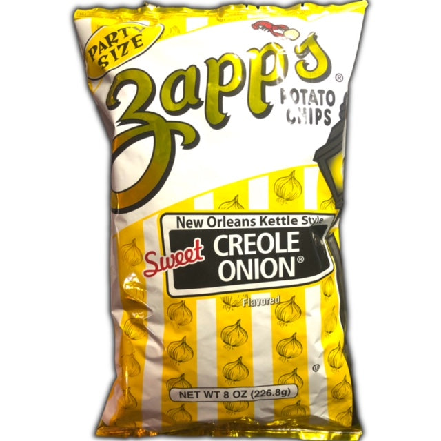 Zapp's New Orleans Kettle Chips -- Sweet Creole Onion (8oz/1 Bag)