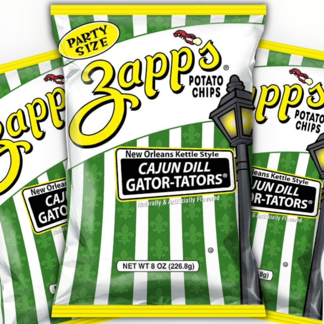 Zapp's Kettle Cooked -- Cajun Dill  3-Pack (8oz/3 Bags)