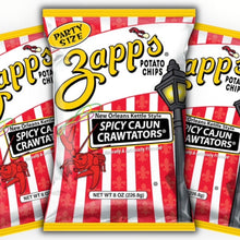 Load image into Gallery viewer, Zapp&#39;s Kettle Cooked --Spicy Cajun Crawtater &quot;PARTY SIZE&quot; 3-Pack (8oz/3 Bags)
