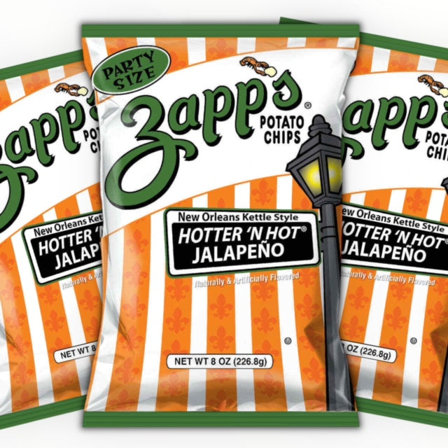 Zapp's Kettle Cooked -- Hotter N Hot Jalapeno  3-Pack (8oz/3 Bags)