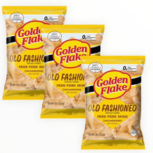 Load image into Gallery viewer, Golden Flake Crispy Pork Skins - Old Fashioned (4oz/3 Bags)
