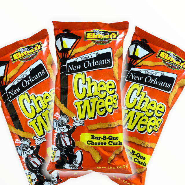 Elmer's New Orleans Chee Wees Bar-B-Que (2oz / 3 Bags)