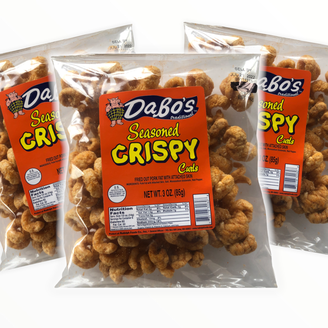 Dabo's Traditional-- Seasoned Crispy Curls (3oz/3Bags)