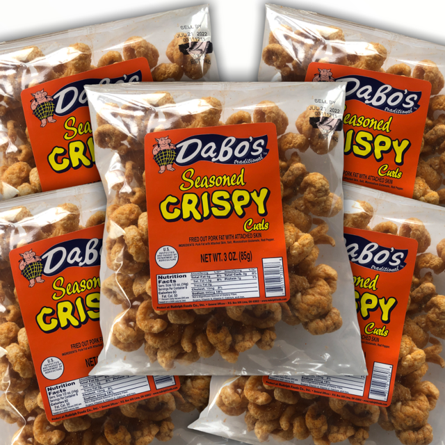 Dabo's -- Seasoned Crispy Curls (3oz/5 Bags)