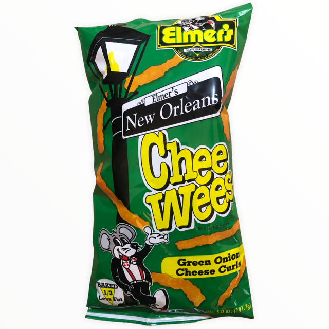 Elmer's New Orleans Chee Wees -- Green Onion (5oz/1 Bag)