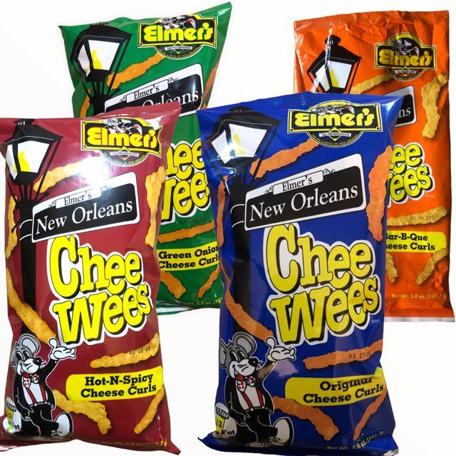 Elmer's New Orleans Chee Wee's -- BIG 4 (5oz / 4 Bags)