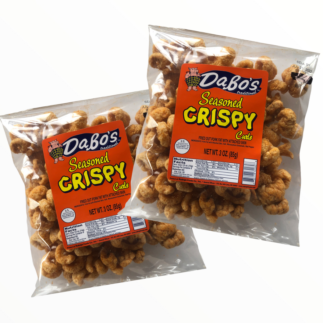 Dabo's -- Seasoned Crispy Curls (3oz  2-Bags)