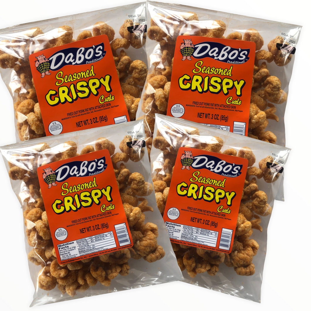 Dabo's -- Seasoned Crispy Curls (3oz  4-Bags)