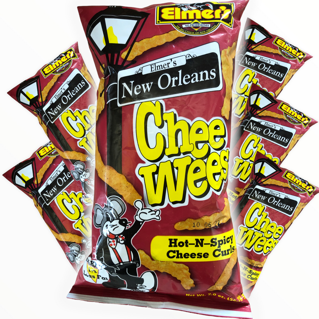 Elmer's Chee Wees -- Hot and Spicy  (2oz / 6-Bags)