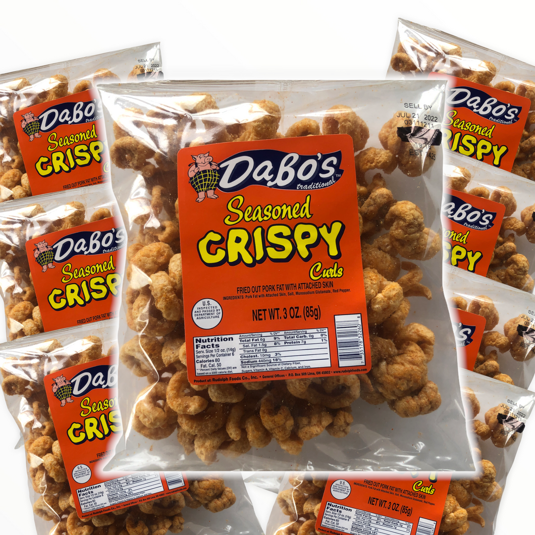 Dabo's -- Seasoned Crispy Curls (3oz 8-Bags)