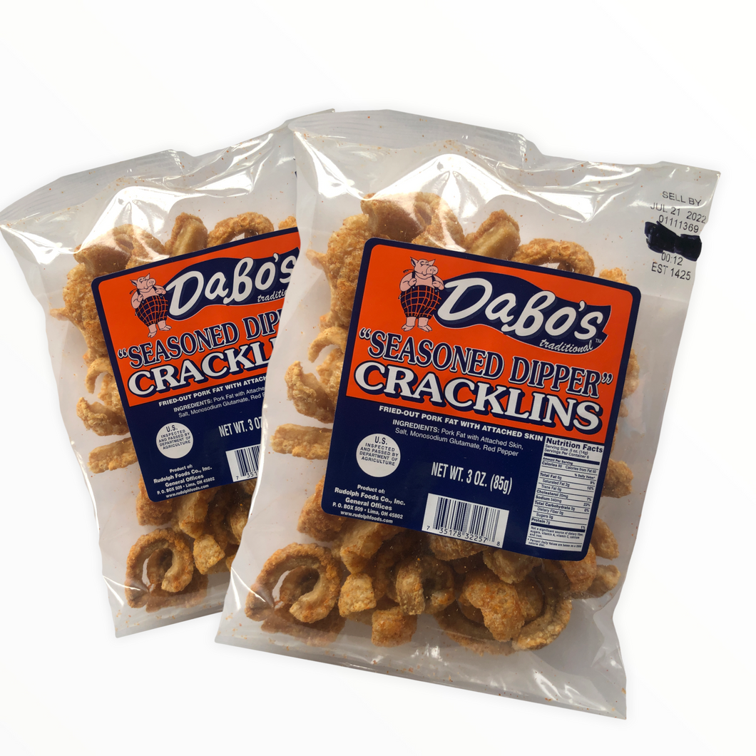 Dabo's -- Seasoned Dipper Cracklins (3oz  2-Bags)